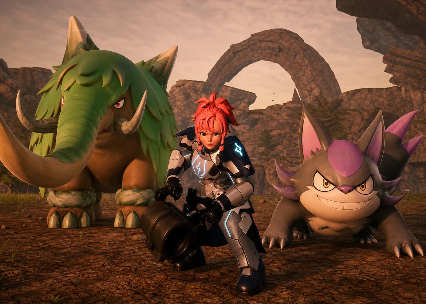 A Palworld player farming a large Pal for High Quality Pal Oil